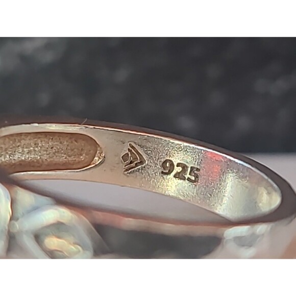 Silpada 925 Sterling Silver Garnet Solitaire Ring, Size US 6.25 Vintage - Picture 6 of 10